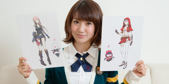 Image de la présentation du costume par Yûko Oshima d'AKB48