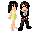 Gif de Linoa et Squall s'embrassant