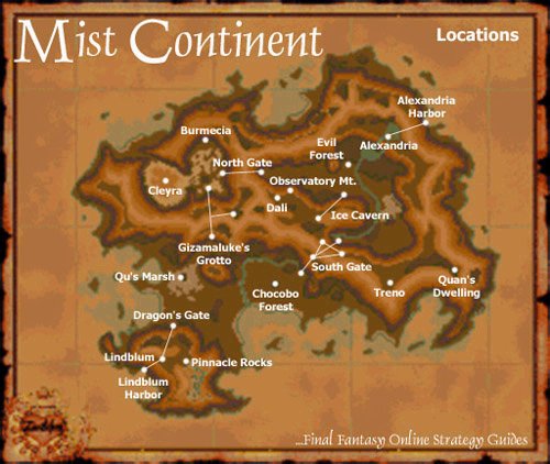 Carte du monde de FF9