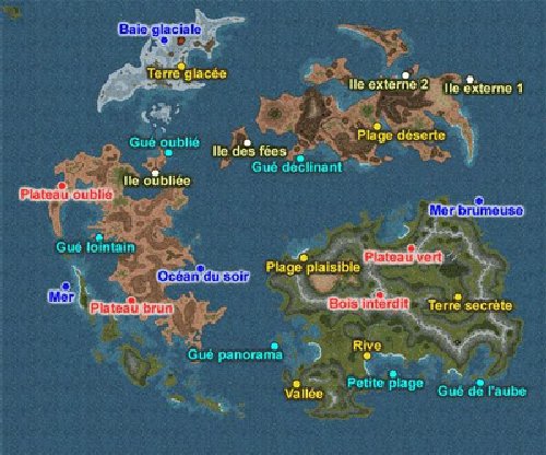 Carte des chocographes de FF9