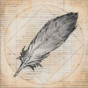 Plume de chocobo argenté