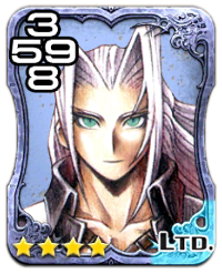Image of the transformed Sephiroth card