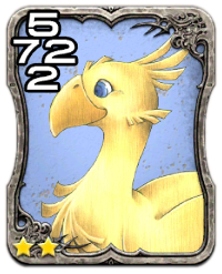 Image of the transformed Chocobo card