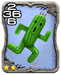 Image of the transformed Cactuar card